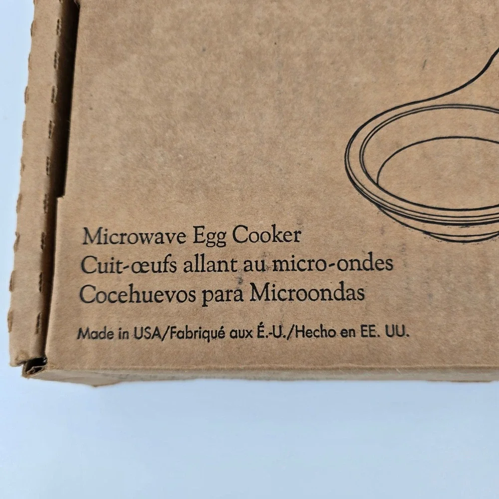 Pampered Chef Microwave Egg Cooker Stoneware 1372 Double Well New